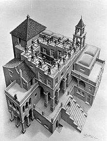MC Escher:  Penrose stairs